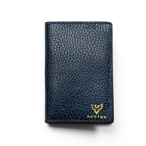 Cartera plegable azul
