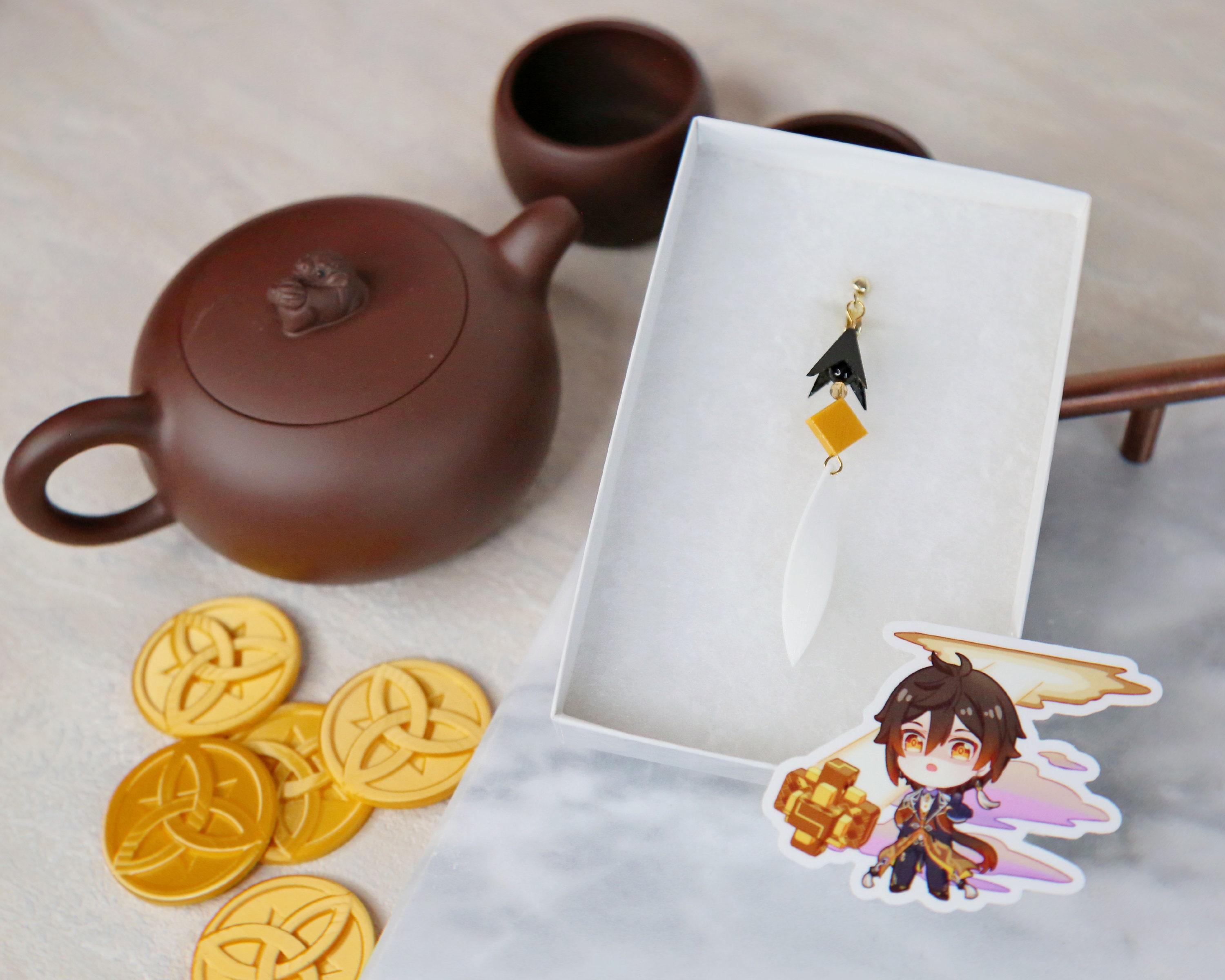 Zhongli Earring Etsy