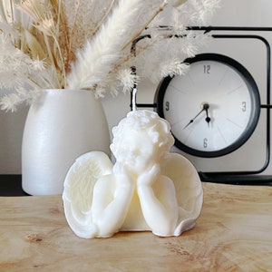 Angel Cherub Candle, Baby Angel, Soy Wax Blend, Hand Poured, Home Decor, Vintage Candle,Best Gift, Gift for Her, Housewarming Gift