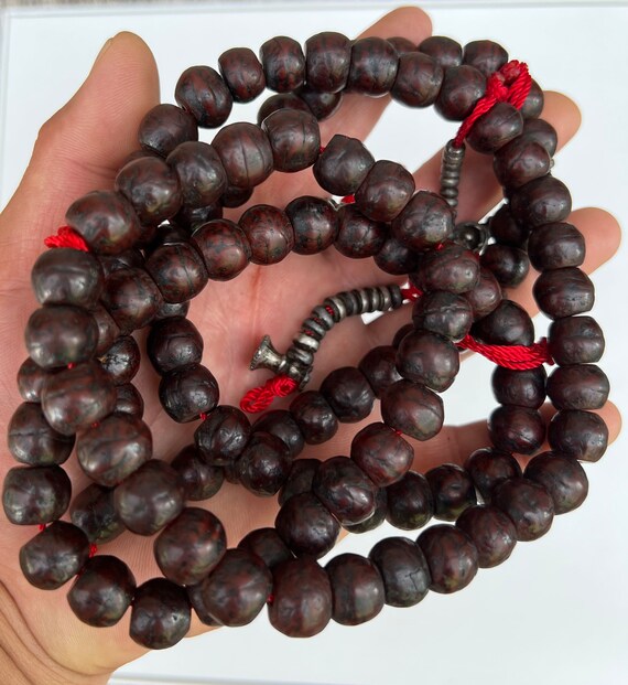 TIBETAN BODHI MALA Bodhi Seed Prayer Beads Bodhi Buddhist Prayer