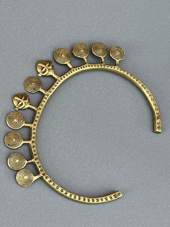 Antique Naga Cast brass Torque Neckalce.( Northwe… - image 4