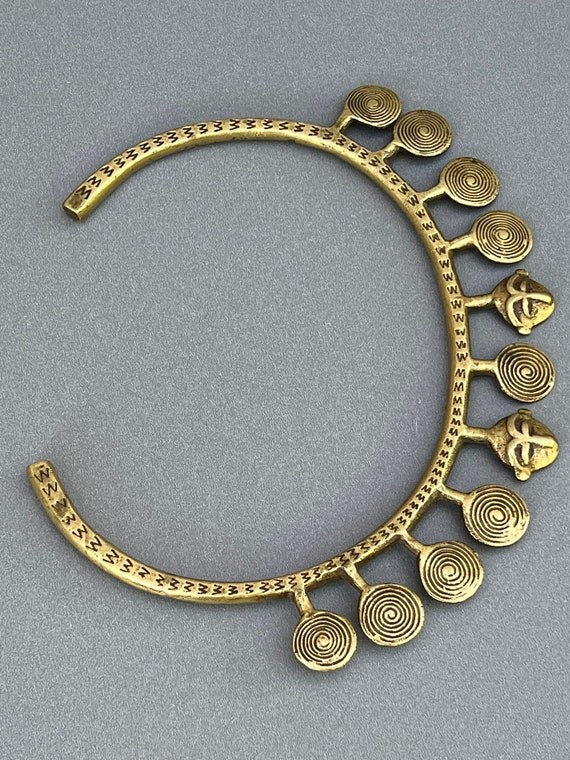 Antique Naga Cast brass Torque Neckalce.( Northwe… - image 5
