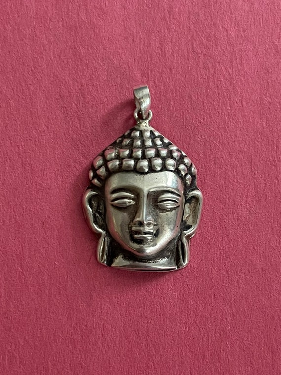 Buy Beautiful Handmade Silver Buddha Head Pendant From Nepal is