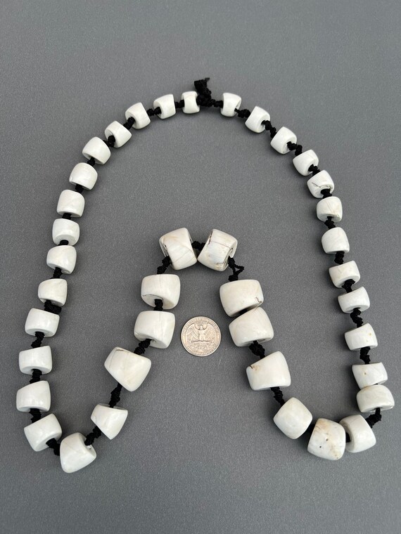 Antique Naga Chank 39 Shell Bead Necklace.(late 1… - image 4