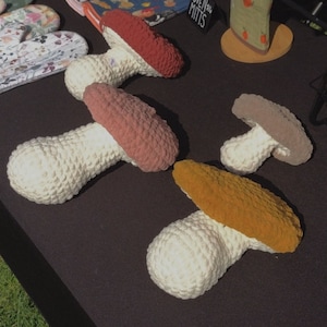 Crochet mushroom plush