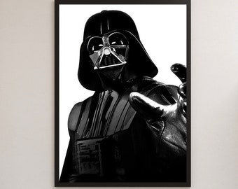 Darth Vader Star Wars Poster Digital Printable Wall Art Clone Wars Download Lightsabers Movie Posters Prints Home Decor Hero Character
