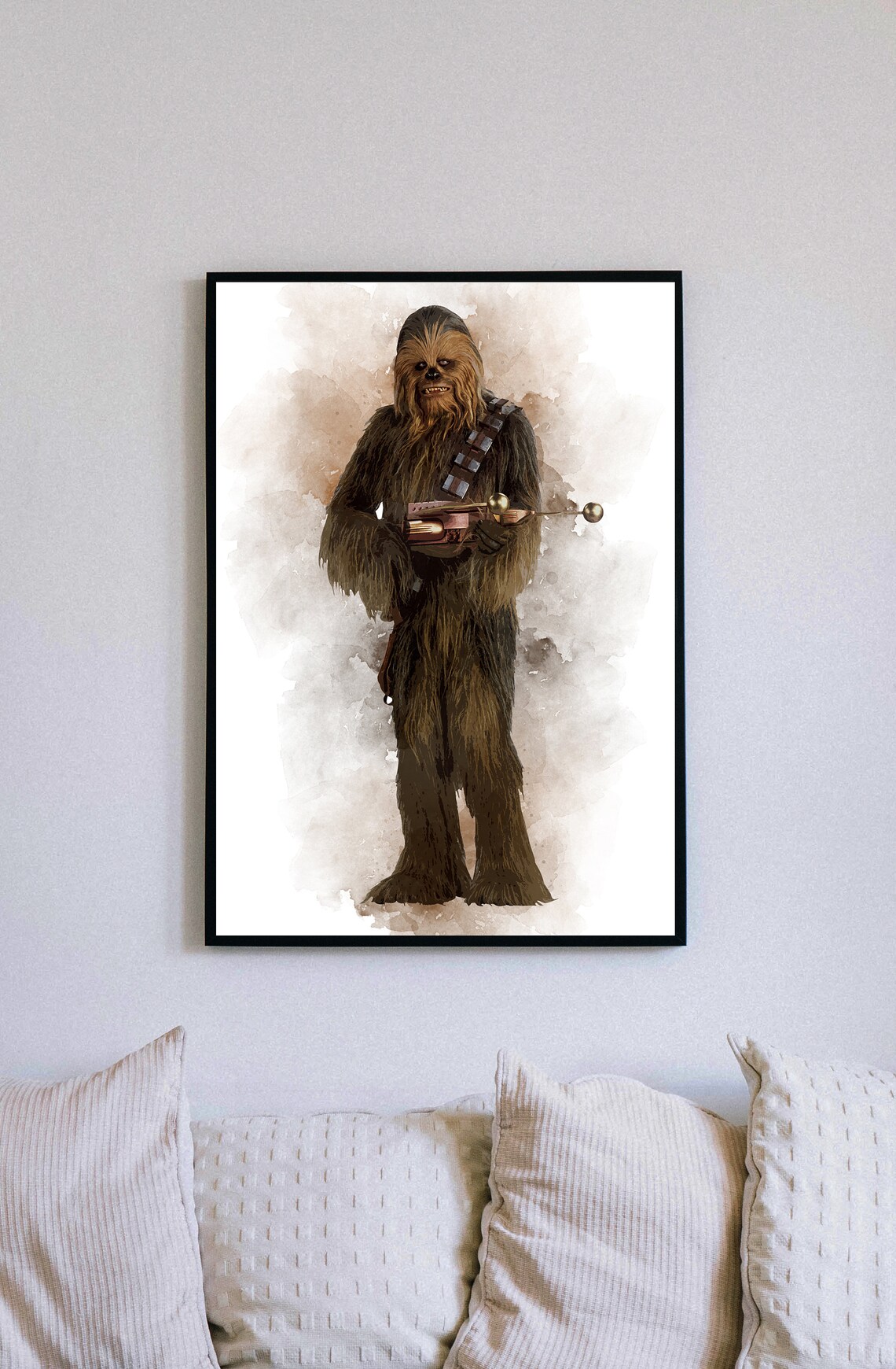 Chewbacca Prints Star Wars Droids Poster Printable Wall Art Etsy