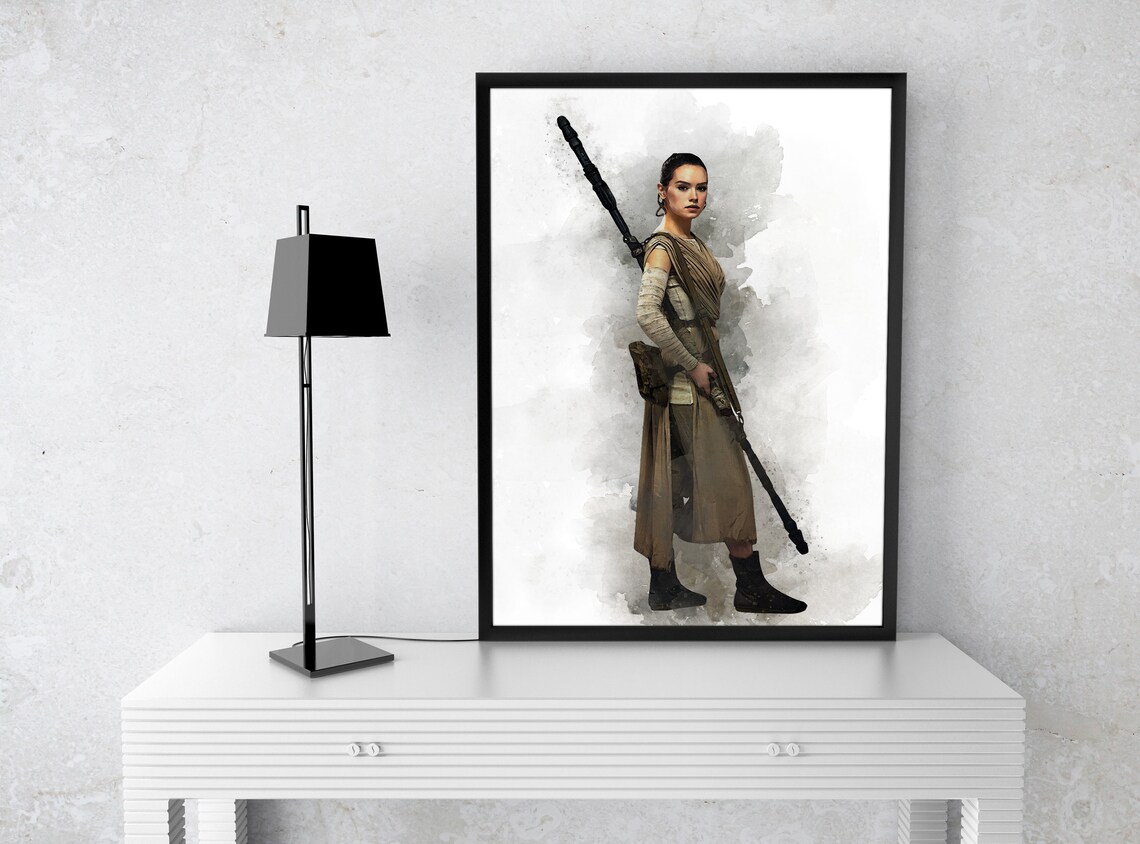 REY Prints Star Wars Posters Digital Printable Wall Art Clone Etsy