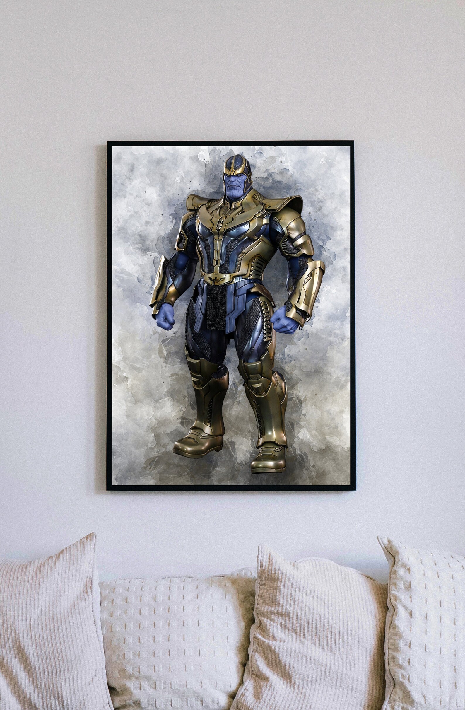 THANOS Digital Marvel Poster Prints Avengers Superhero | Etsy