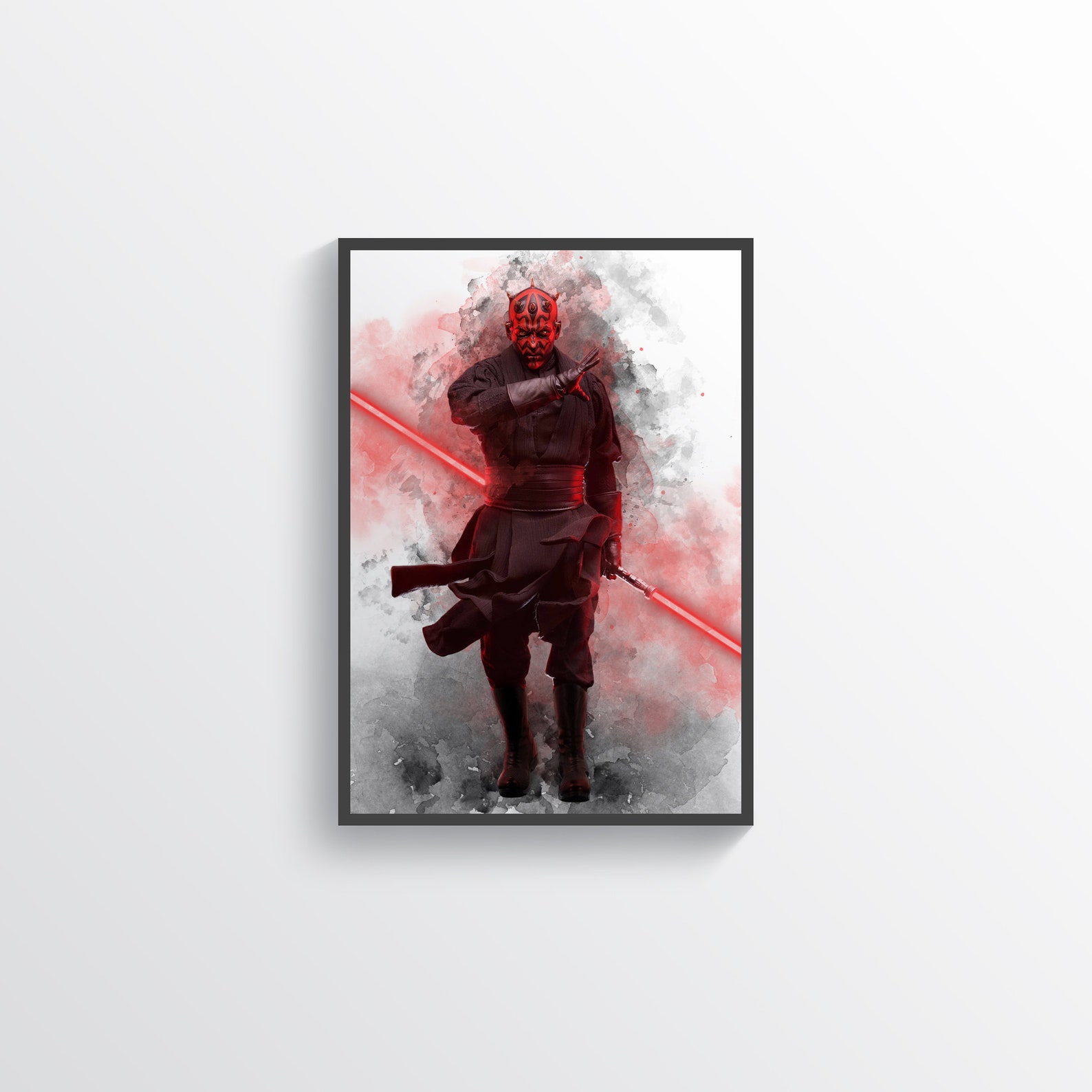 Darth Maul Star Wars Poster Digital Printable Wall Art Clone | Etsy