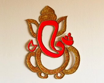 cardstock ganesha /ganapathi cutoutnfor wall decor,indian festivals