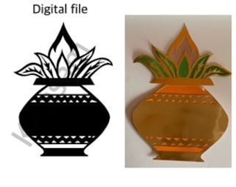 kalasam/kalash house warming/Gruhapravesam decor/Indian decor/digital File For Cricut, Cut File, Png, Svg