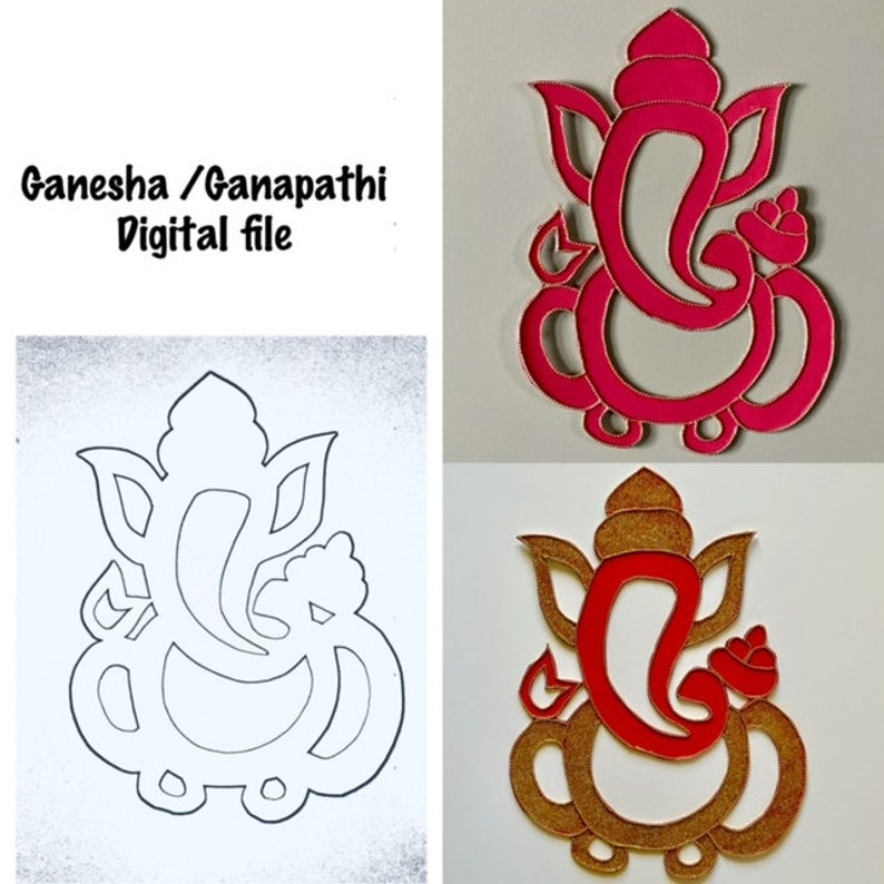 Ganesha/ Ganapthi Digital File for Cricut, Cut File, Png, Svg - Etsy