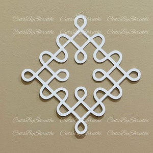 Muggu cardstock Cutouts/Rangoli diecutouts/kolam decor/Indian festive decor/House warming/Gruhapravesam decor/pooja backdrop decorations