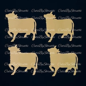 Set of 12 pichwai cow/ pochwai cutouts for house warming/gruhapravesam decor/ pongal decor/ indian pooja backdrop