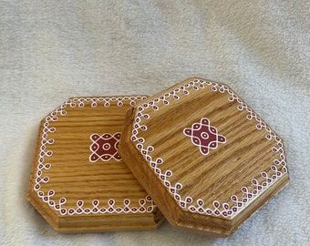 Wood pooja stool/ chowki/manai/ peeta with uniform vynil  rangoli/muggu design/ pooja / muggu peeta/ pooj manai/return gifs