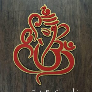 Wood ganesha cutouts  /ganesha  die cutouts/ganapathi decor/Indian festive decor/House warming/Gruhapravesam decor/pooja backdrop decoration