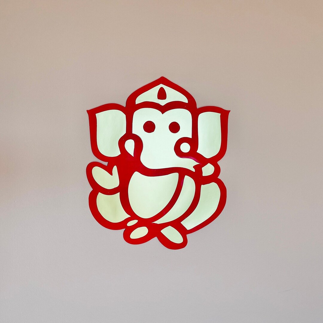 Cardstock Ganesha /ganapathi Cutout for Wall Decor/indian Festivals