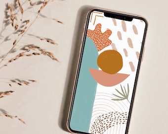 Boho Abstract Phone Wallpaper
