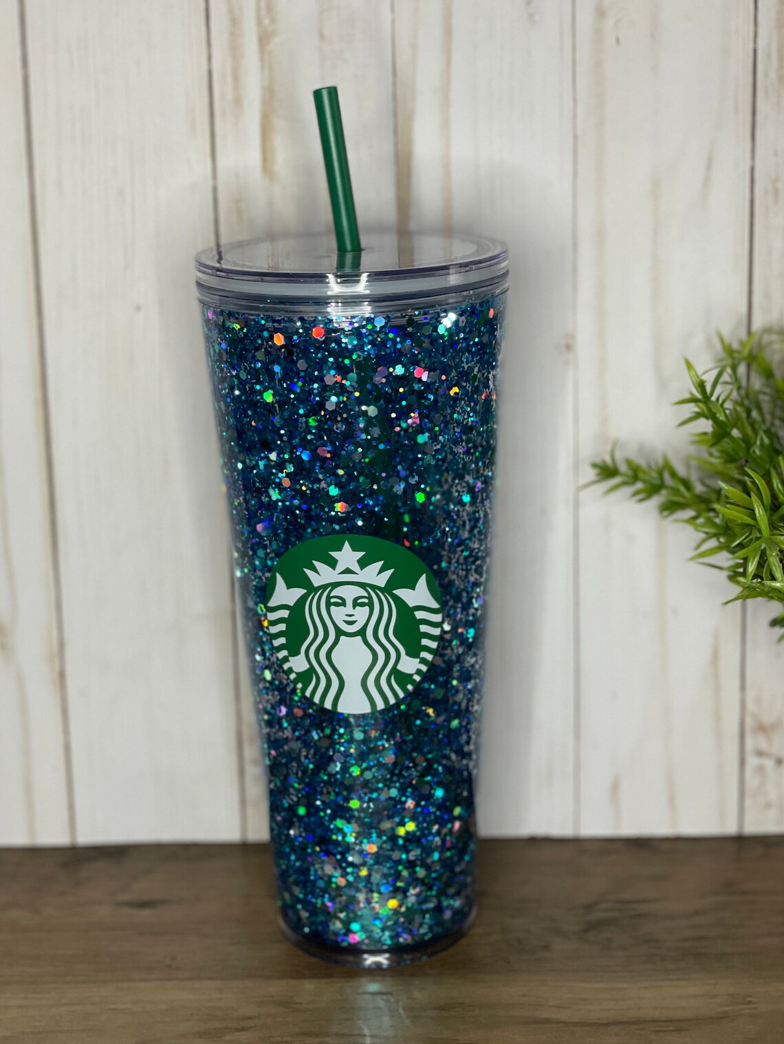 Starbucks Snow Globe Glitter Tumbler Acrylic Insulated Double | Etsy