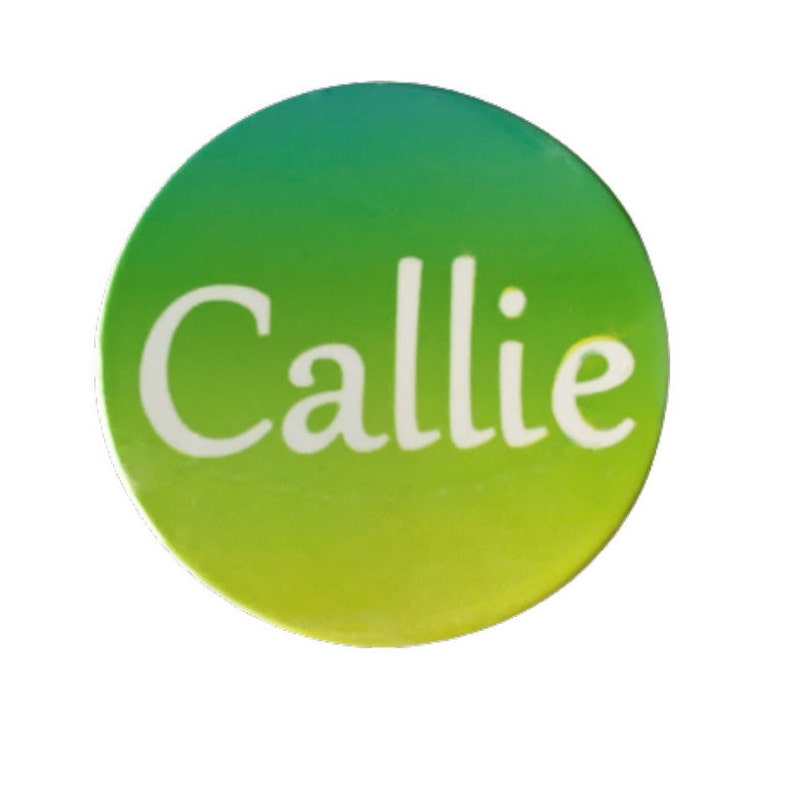 Rainbow Personalized Name Round Coasters