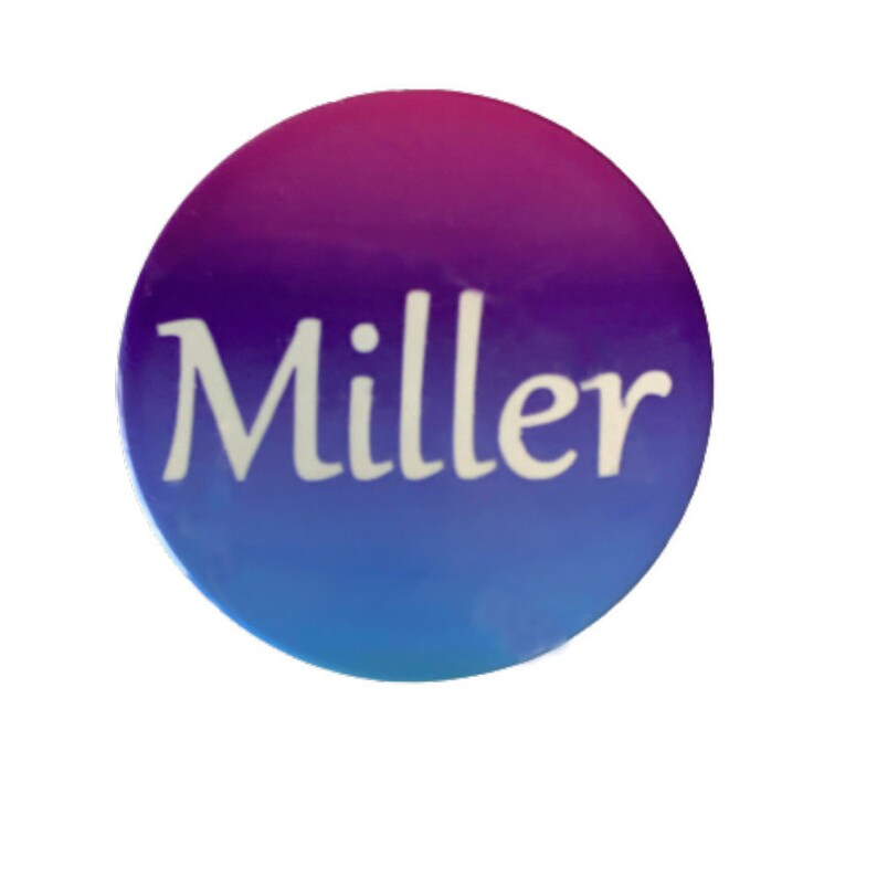 Rainbow Personalized Name Round Coasters
