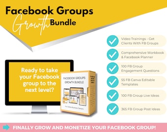 Facebook-Gruppenwachstumspaket | Facebook-Marketing | Facebook-Gruppenvorlagen | Ideen für FB-Gruppen | Engagement-Fragen | Facebook-Schulung