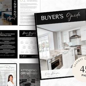 Real Estate Home Buyer Guide, Buyer Packet, Buyer Presentation, Real Estate Canva Template, Buyer Roadmap