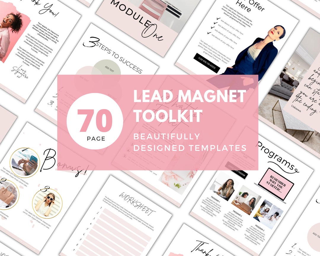 Lead Magnet Toolkit: Opt-ins, Workbook, Challenge and Checklists, Lead Generation, Magazine ...