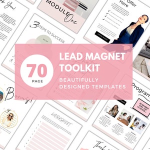 Lead Magnet Toolkit: Opt-ins, Workbook, Challenge and Checklists, Lead Generation, Magazine Template, Ebook Template, Email Marketing Bundle