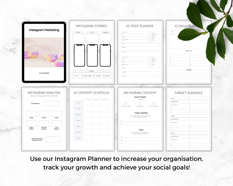 Instagramplanerare | Instagram Reels | Planerare för sociala medier | Innehållsplanerare | Instagramföljare | Instagramflöde | Innehållsstrategi bild 2