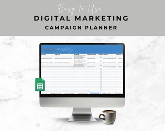 Marketing Planner Campaign Tracker, Marketing Strategy, Advertising Tracker, Content Planner, Advertising Campaigns, 2024 Marketing Calendar