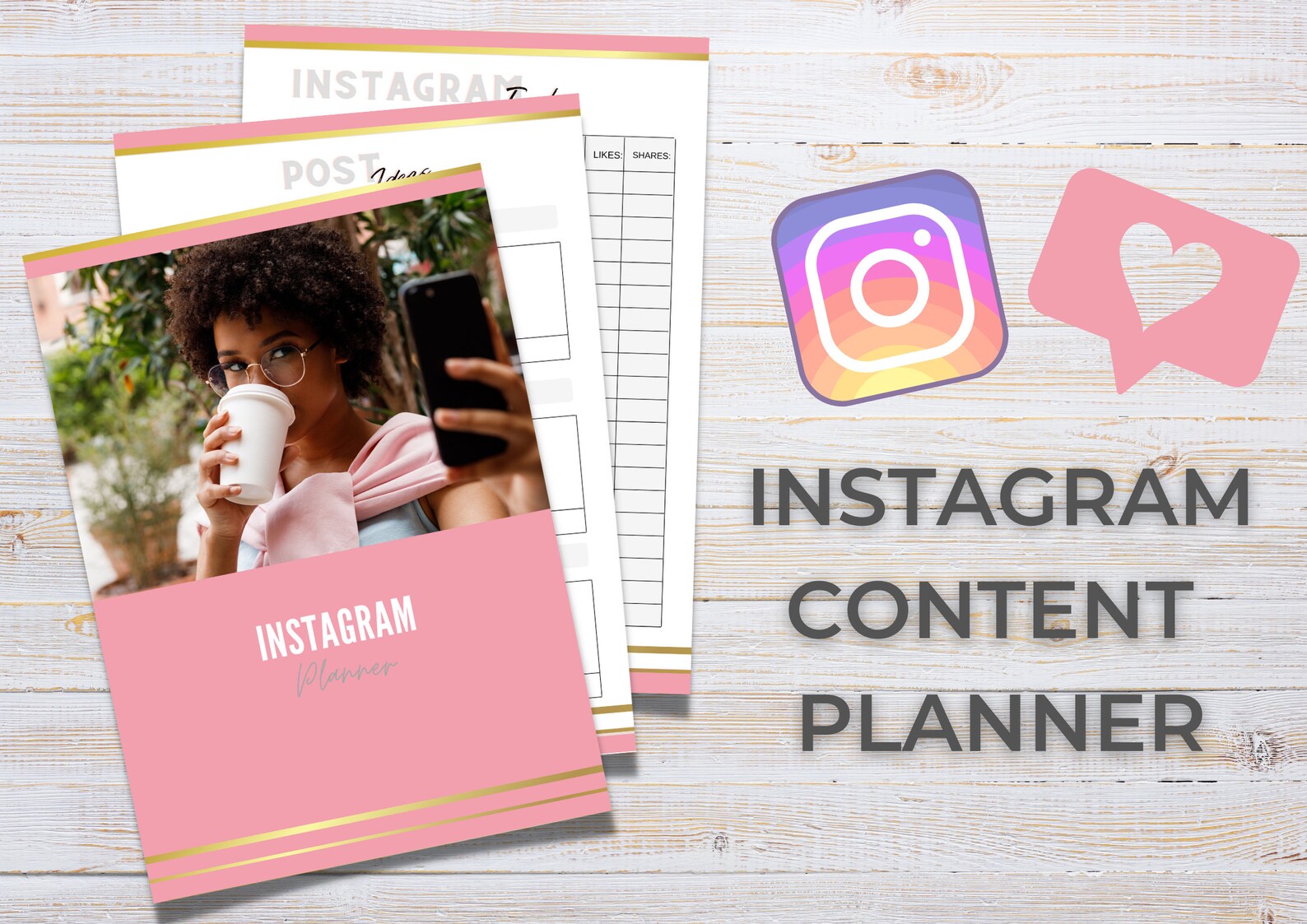 Instagram Planner Instagram Printable Planner Social Media Etsy