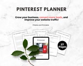Pinterest Planner | Pinterest Template | Pinterest Checklist | Pinterest Strategy | Pinterest Tracker | Pinterest Pins | Blogger Planner