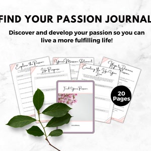 Find Your Passion Planner | Self Discovery | Life Purpose Planner | Find Your Niche | Reflection Journal | Self Discovery Planner | Start Up