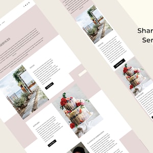 Wedding Planner Website | Wix Website Template | Wedding Website Design | Custom Website Template | Event Planner Website image 4