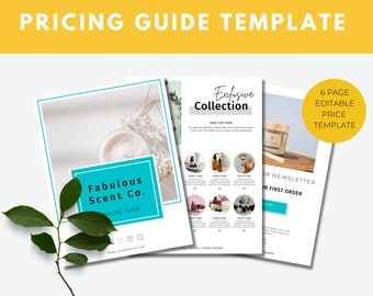 Wholesale Line Sheet | Pricing Template | Catalogue Template | Sales Sheet | Editable Line Sheet | Brochure Template | Pricing Sheet