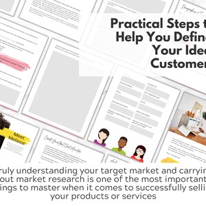 Libro de trabajo del cliente ideal / Libro de trabajo del público objetivo / Encuentre a sus clientes ideales / Reserve más clientes soñados / Perfil del cliente imagen 3