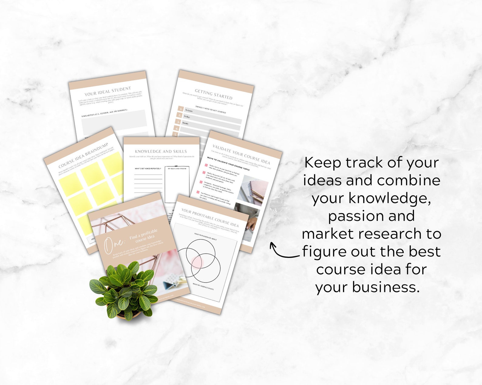 Online Course Workbook | Course Creator Planner | Printable Course ...