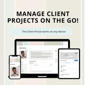 Client Dashboard Notion, Client Portal Notion, CRM, Project Management, Notion Template, Client Onboarding, Freelancer Dashboard image 3