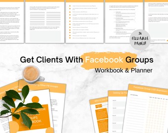 Libro de trabajo de grupo de Facebook / Planificador de grupo de Facebook / Capacitación de grupo de Facebook / Guía de grupo de Facebook / Grupo de Facebook / Marketing de Facebook