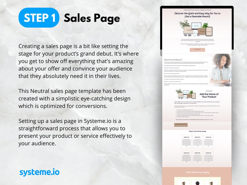Systemeio Sales Funnel Templates Done for You Digital Product Sales