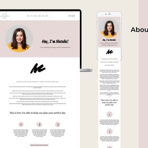 Wedding Planner Website | Wix Website Template | Wedding Website Design | Custom Website Template | Event Planner Website image 3