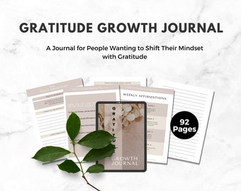 Gratitude Journal, Mindful Mindfulness Journal, Self Care, Dream Journal, Thankfulness Planner, Manifestation Journal, Wellness Journal