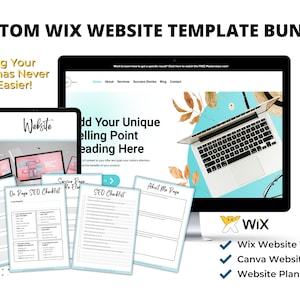 Wix Website Template | Website Design | Custom Website |  Wix Theme | Virtual Assistant Website | Modern Website | Service Business Website