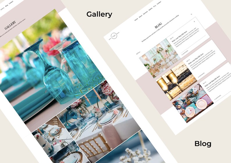 Wedding Planner Website | Wix Website Template | Wedding Website Design | Custom Website Template | Event Planner Website image 5