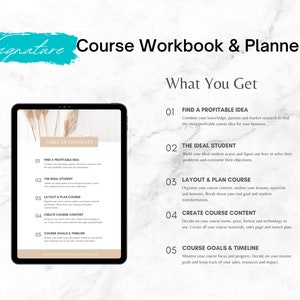 Online Course Workbook | Course Creator Planner | Printable Course ...
