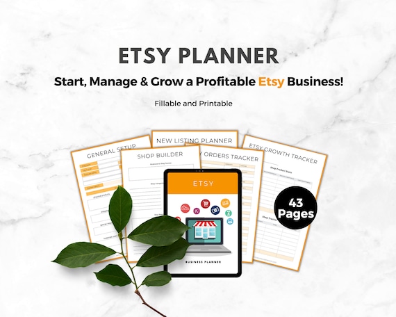 Online Shop Planner | Etsy Business | Online Seller Planner | Small Bu siness | E-Commerce Planner | Business Printable | Business Goals