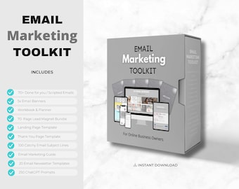 Email Marketing Bundle for Start Up, Email Marketing Toolkit, Faceless Marketing, Email Scripts, Email Newsletter, Welcome Email