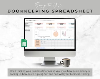 Small Business Bookkeeping Spreadsheet for Sheets, Accounting Template, Bookkeeping Template, All in One Spreadsheet - Business Bookkeeping